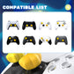 PlayVital Cute Universal Illuminated LED Thumbstick Grips for ps5 & ps4 & Xbox Series X/S & Xbox One & Switch Pro Controller - Stars PlayVital