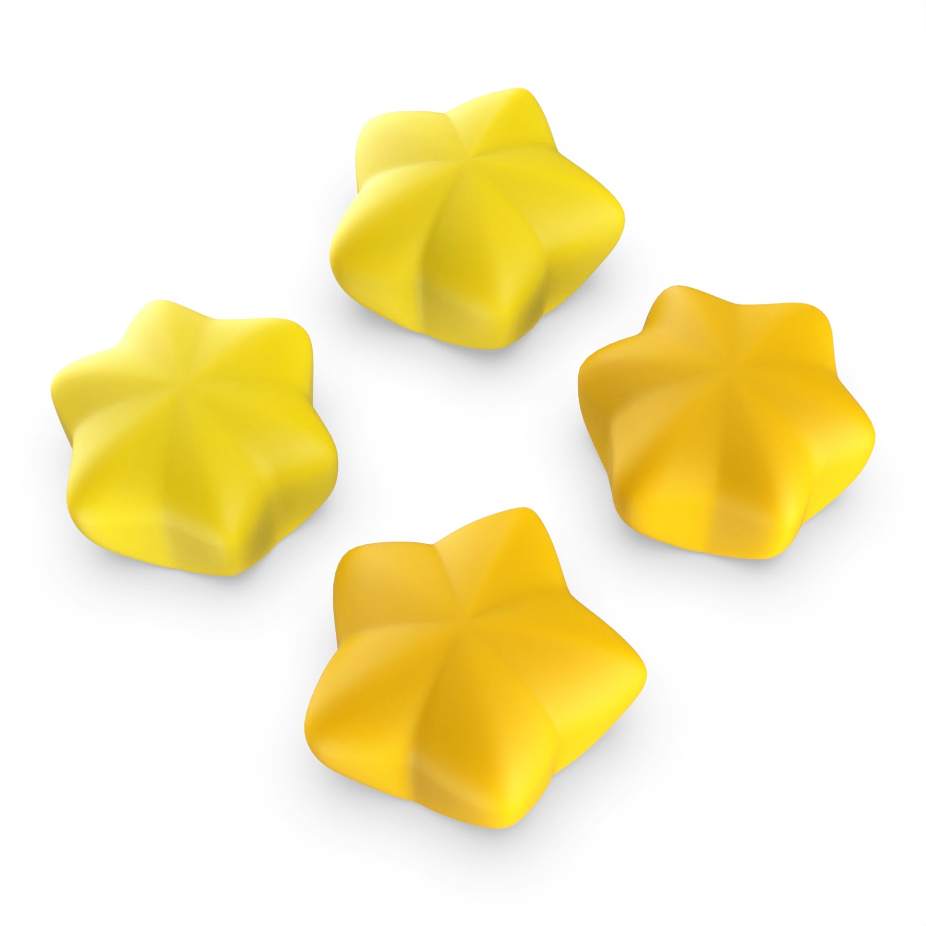 PlayVital Cute Universal Illuminated LED Thumbstick Grips for ps5 & ps4 & Xbox Series X/S & Xbox One & Switch Pro Controller - Stars PlayVital