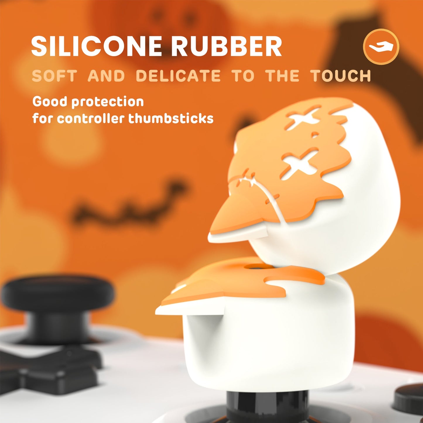 PlayVital Cute Universal Illuminated LED Thumbstick Grips for ps5 & ps4 & Xbox Series X/S & Xbox One & Switch Pro Controller - Tricky Kitty & Dorky Kitty PlayVital