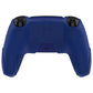 PlayVital Cyber Spider Design Silicone Case for PS5 Controller with 2 Thumb Grips and 6 Sticker, Compatible with Charging Dock - Red & Blue