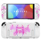 PlayVital Cyber Spider Protective Case for Nintendo Switch 2, Ergonomic Anti-slip Silicone Grip Covers, Dockable Hard Case Shell for Switch 2 with Joystick Cap & Sticker - White PlayVital