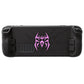 PlayVital Cyber Spider Protective Case with Back Button Enhancements & Thumb Grips & Trackpad Skins for Steam Deck OLED & LCD - Black PlayVital