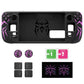 PlayVital Cyber Spider Protective Case with Back Button Enhancements & Thumb Grips & Trackpad Skins for Steam Deck OLED & LCD - Black PlayVital