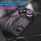 PlayVital Cyber Spider Protective Case with Back Button Enhancements & Thumb Grips & Trackpad Skins for Steam Deck OLED & LCD - Black PlayVital