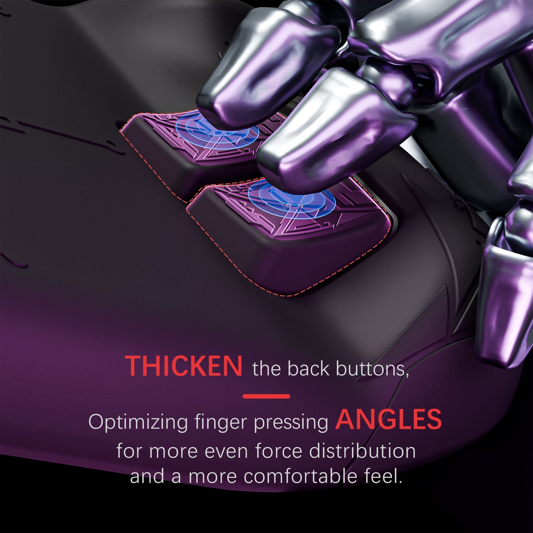 PlayVital Cyber Spider Protective Case with Back Button Enhancements & Thumb Grips & Trackpad Skins for Steam Deck OLED & LCD - Black PlayVital
