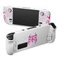 PlayVital Cyber Spider Protective Case with Back Button Enhancements & Thumb Grips & Trackpad Skins for Steam Deck OLED & LCD - White PlayVital
