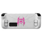 PlayVital Cyber Spider Protective Case with Back Button Enhancements & Thumb Grips & Trackpad Skins for Steam Deck OLED & LCD - White PlayVital