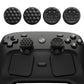 PlayVital Diamond Grain & Crack Bomb Design 4-Pack Thumb Grips for Steam Controller 2 (2026), Anti-Slip Textured Grip Caps - Black PlayVital