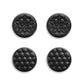 PlayVital Diamond Grain & Crack Bomb Design 4-Pack Thumb Grips for Steam Controller 2 (2026), Anti-Slip Textured Grip Caps - Black PlayVital