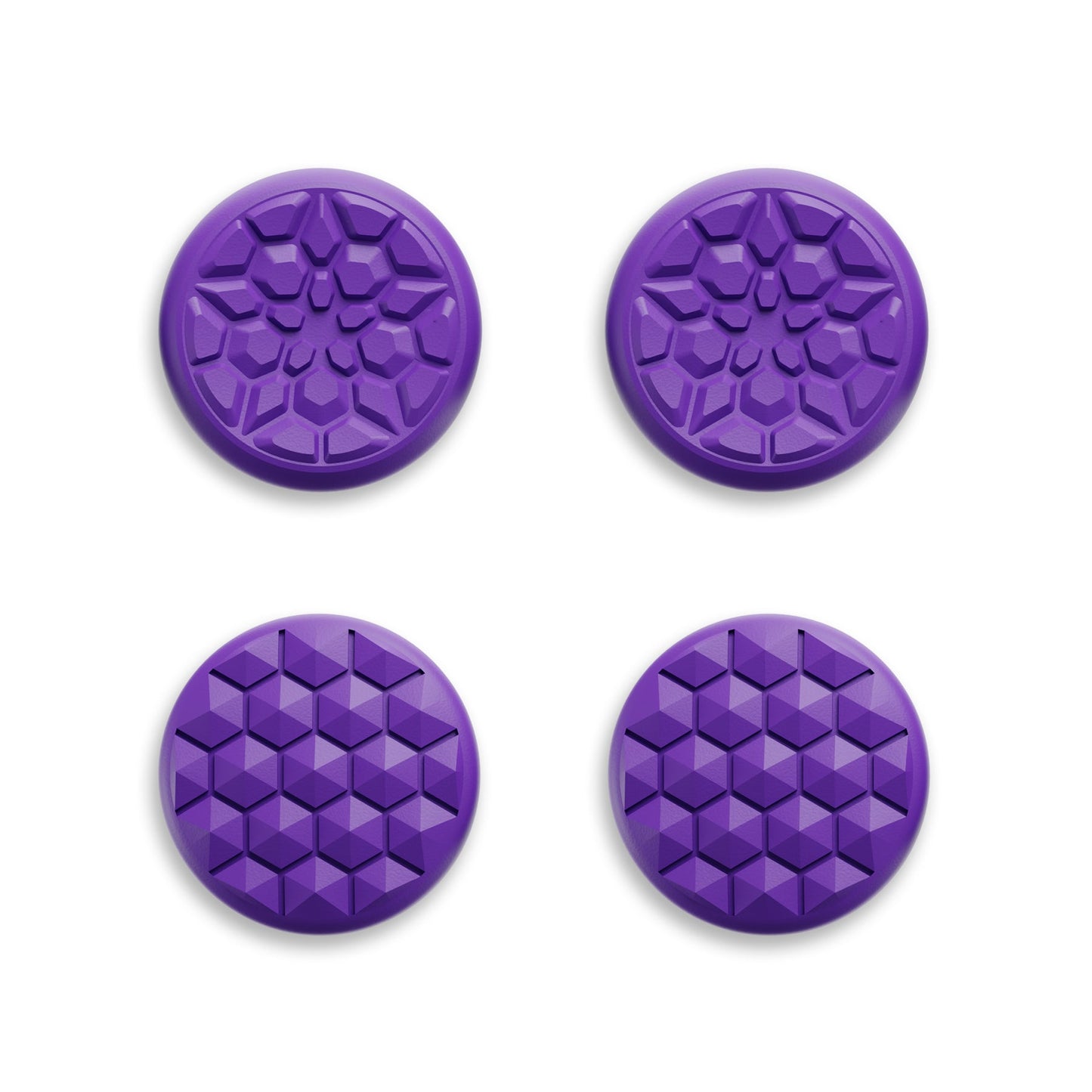 PlayVital Diamond Grain & Crack Bomb Design 4-Pack Thumb Grips for Steam Controller 2 (2026), Anti-Slip Textured Grip Caps - Purple PlayVital