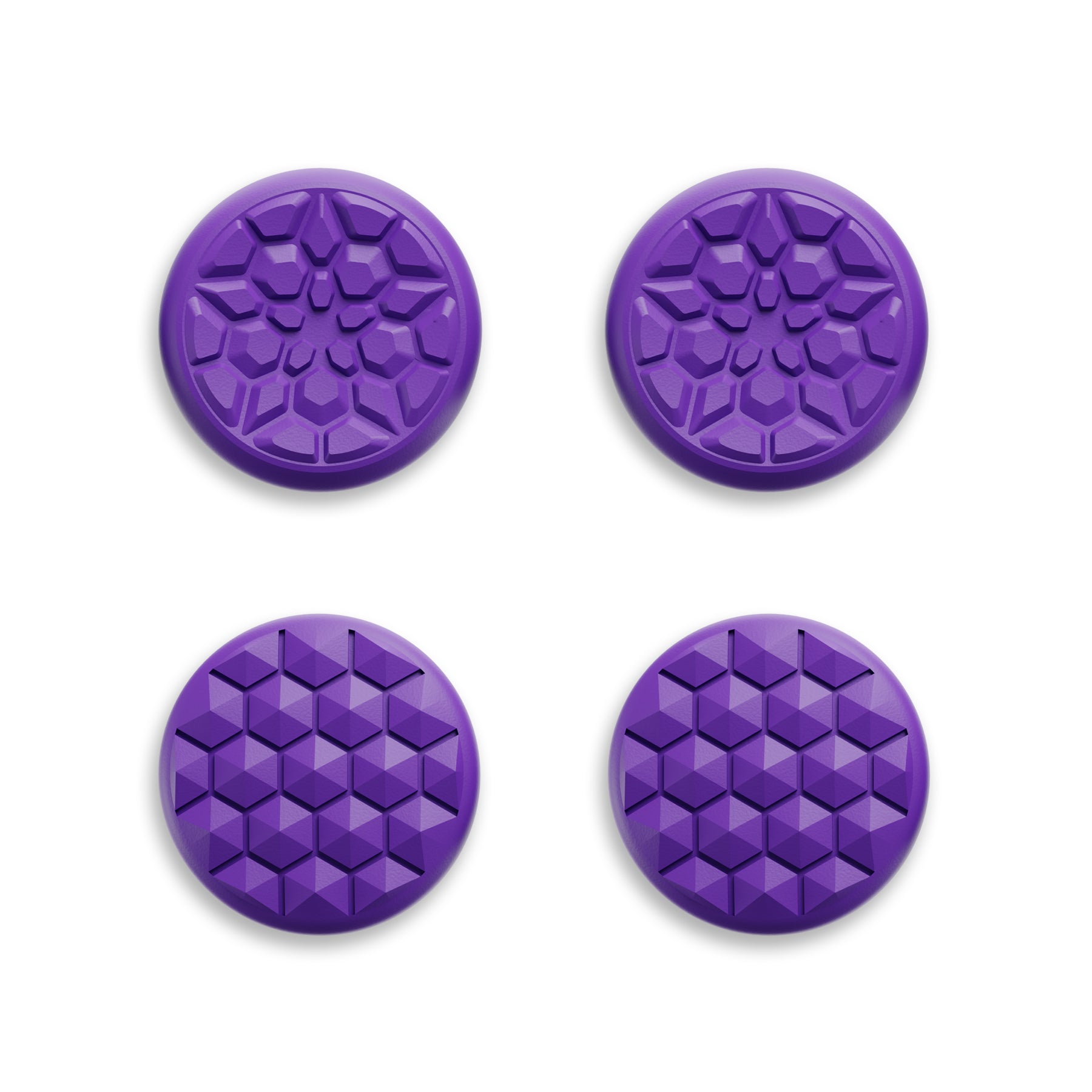 PlayVital Diamond Grain & Crack Bomb Design 4-Pack Thumb Grips for Steam Controller 2 (2026), Anti-Slip Textured Grip Caps - Purple PlayVital