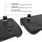 PlayVital Diamond Grain & Crack Bomb Design Ergonomic Stick Caps Thumb Grips for Steam Deck LCD & OLED, for PS Portal Remote Player -  Black PlayVital