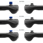 PlayVital Diamond Grain & Crack Bomb Design Ergonomic Stick Caps Thumb Grips for Steam Deck LCD & OLED, for PS Portal Remote Player -  Blue PlayVital