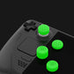 PlayVital Diamond Grain & Crack Bomb Design Ergonomic Stick Caps Thumb Grips for Steam Deck LCD & OLED, for PS Portal Remote Player -  Green PlayVital