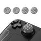 PlayVital Diamond Grain & Crack Bomb Design Thumb Grip Caps for Steam Deck LCD & OLED, for PS Portal Remote Player - Cool Gray PlayVital