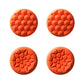 PlayVital Diamond Grain & Crack Bomb Design Thumb Grip Caps for Steam Deck LCD & OLED, for PS Portal Remote Player - Orange PlayVital