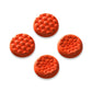 PlayVital Diamond Grain & Crack Bomb Design Thumb Grip Caps for Steam Deck LCD & OLED, for PS Portal Remote Player - Orange PlayVital