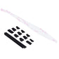 PlayVital Dust Filter and Port Plug Set for PS5 Disc & Digital Console, Breathable Anti-Dust Cover Net with 12 Silicone Plugs, Easy-Install Dust Proof Kit for PS5 Accessories - Cherry Blossom Whisper PlayVital