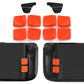 PlayVital Ergonomic Grip Back Button Enhancement Kit for Steam Deck LCD, Anti-Slip Silicone Trigger Grips for Steam Deck OLED – Orange PlayVital