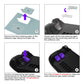PlayVital Ergonomic Grip Back Button Enhancement Kit for Steam Deck LCD, Anti-Slip Silicone Trigger Grips for Steam Deck OLED – Purple PlayVital