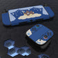 PlayVital Good Night Bear Custom Full Set Protective Skin Decal for Nintendo Switch 2 (2025) Console & Joycon - Midnight Blue PlayVital