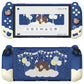 PlayVital Good Night Bear Protective Cover for Nintendo Switch 2 (2025), Separable Soft Silicone Joycon Grip & Hard Back Cover with Thumbstick Caps for Nintendo Switch 2 - Midnight Blue PlayVital