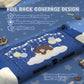 PlayVital Good Night Bear Protective Cover for Nintendo Switch 2 (2025), Separable Soft Silicone Joycon Grip & Hard Back Cover with Thumbstick Caps for Nintendo Switch 2 - Midnight Blue PlayVital