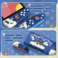PlayVital Good Night Bear Protective Cover for Nintendo Switch 2 (2025), Separable Soft Silicone Joycon Grip & Hard Back Cover with Thumbstick Caps for Nintendo Switch 2 - Midnight Blue PlayVital