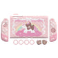 PlayVital Good Night Bear Protective Cover for Nintendo Switch 2 (2025), Separable Soft Silicone Joycon Grip & Hard Back Cover with Thumbstick Caps for Nintendo Switch 2 - Pink PlayVital