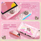 PlayVital Good Night Bear Protective Cover for Nintendo Switch 2 (2025), Separable Soft Silicone Joycon Grip & Hard Back Cover with Thumbstick Caps for Nintendo Switch 2 - Pink PlayVital