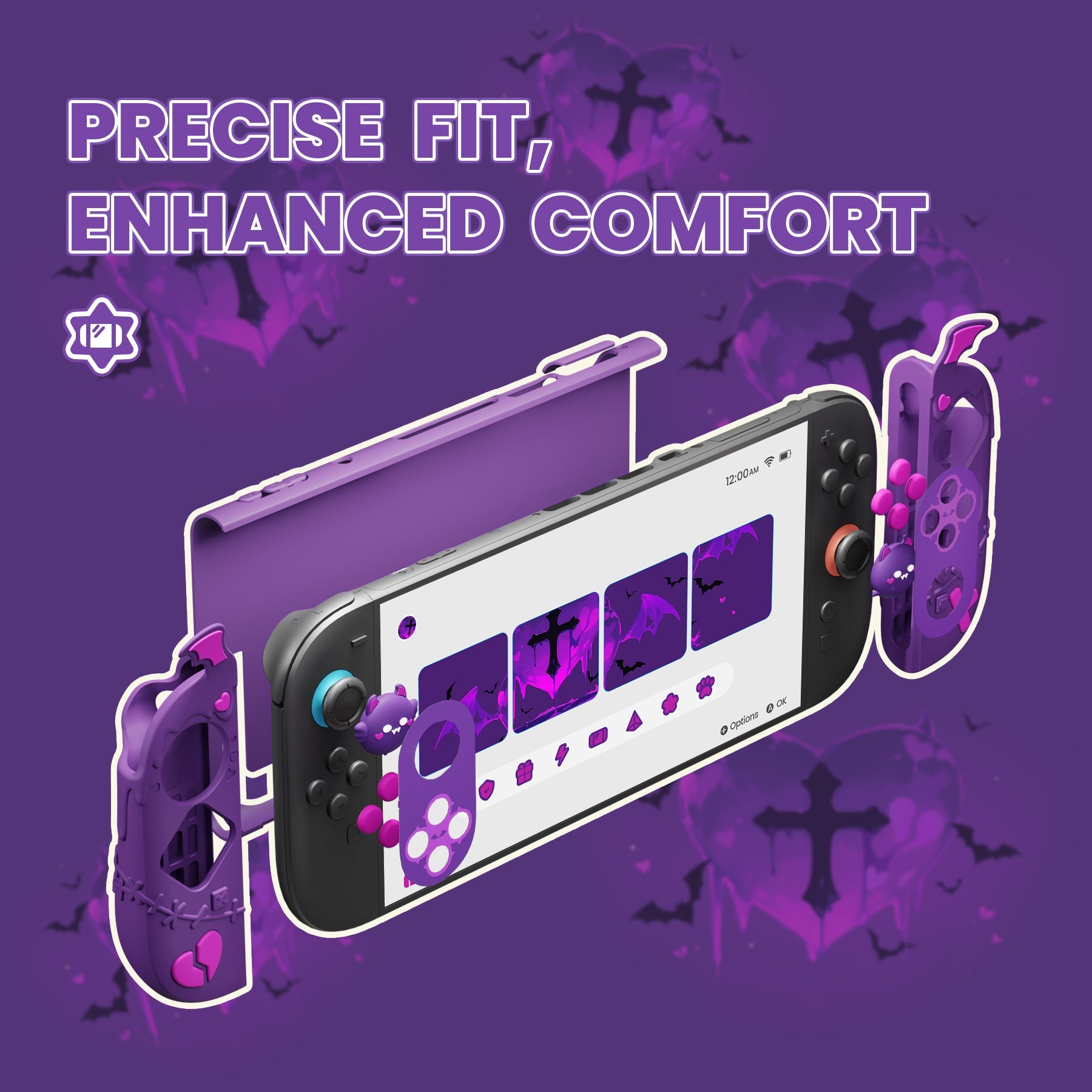 PlayVital Gothic Imp Series Protective Case for Nintendo Switch 2, Kaw