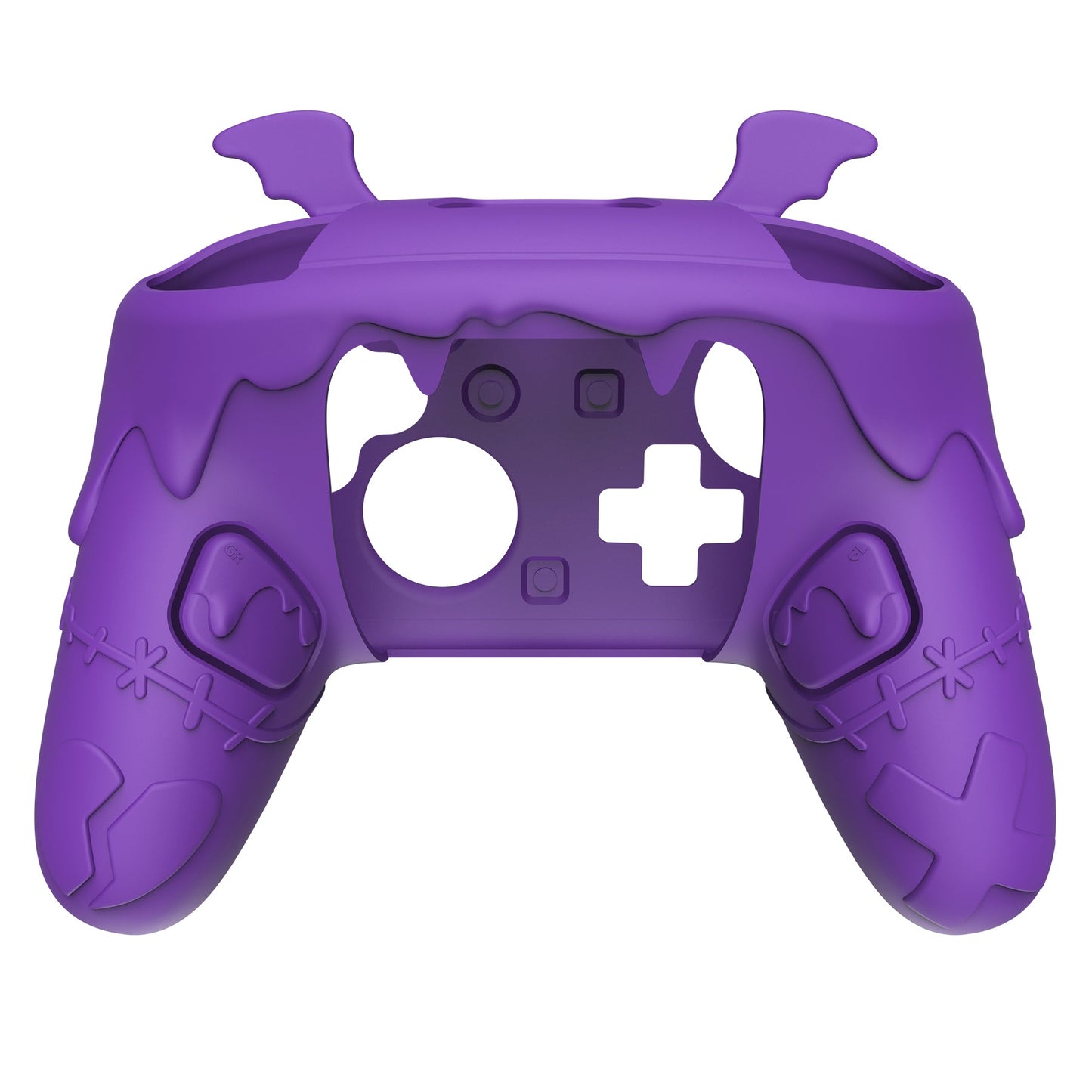 PlayVital Gothic Imp Series Silicone Cover for Nintendo Switch 2 Pro Controller, Cute Protective Skin Case for Switch 2 Pro Controller with Back Button Caps & Thumb Grip & Sticker - Purple PlayVital