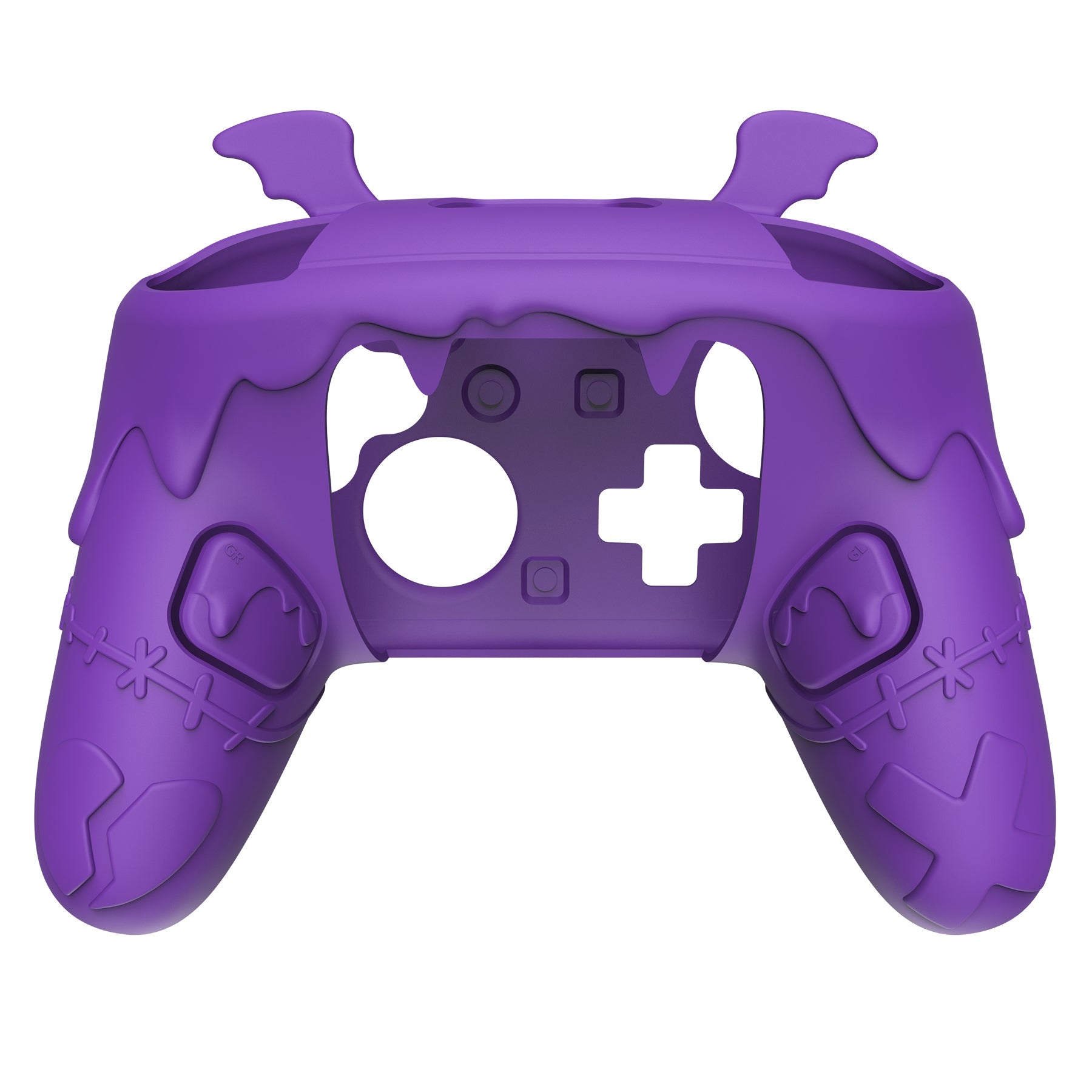 PlayVital Gothic Imp Series Silicone Cover for Nintendo Switch 2 Pro Controller, Cute Protective Skin Case for Switch 2 Pro Controller with Back Button Caps & Thumb Grip & Sticker - Purple PlayVital
