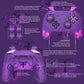 PlayVital Gothic Imp Series Silicone Cover for Nintendo Switch 2 Pro Controller, Cute Protective Skin Case for Switch 2 Pro Controller with Back Button Caps & Thumb Grip & Sticker - Purple PlayVital