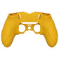 PlayVital Guardian Edition Anti-Slip Ergonomic Silicone Cover Case with Thumb Grip Caps for PS5 Edge Controller - Caution Yellow - EHPFP012 PlayVital
