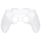 PlayVital Guardian Edition Anti-Slip Ergonomic Silicone Cover Case with Thumb Grip Caps for PS5 Edge Controller - Clear White - EHPFP003 PlayVital