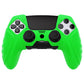 PlayVital Guardian Edition Anti-Slip Ergonomic Silicone Cover Case with Thumb Grip Caps for PS5 Edge Controller - Green - EHPFP010 PlayVital