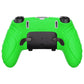 PlayVital Guardian Edition Anti-Slip Ergonomic Silicone Cover Case with Thumb Grip Caps for PS5 Edge Controller - Green - EHPFP010 PlayVital