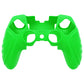 PlayVital Guardian Edition Anti-Slip Ergonomic Silicone Cover Case with Thumb Grip Caps for PS5 Edge Controller - Green - EHPFP010 PlayVital