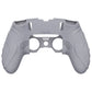 PlayVital Guardian Edition Anti-Slip Ergonomic Silicone Cover Case with Thumb Grip Caps for PS5 Edge Controller - Metallic Gray - EHPFP011 PlayVital