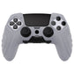 PlayVital Guardian Edition Anti-Slip Ergonomic Silicone Cover Case with Thumb Grip Caps for PS5 Edge Controller - Metallic Gray - EHPFP011 PlayVital