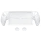 PlayVital Guardian Edition Silicone Protective Case with Thumb Grips for PS Portal Remote Player, Shockproof, Anti-Slip Grip Design for PS Portal Cover - Clear White PlayVital