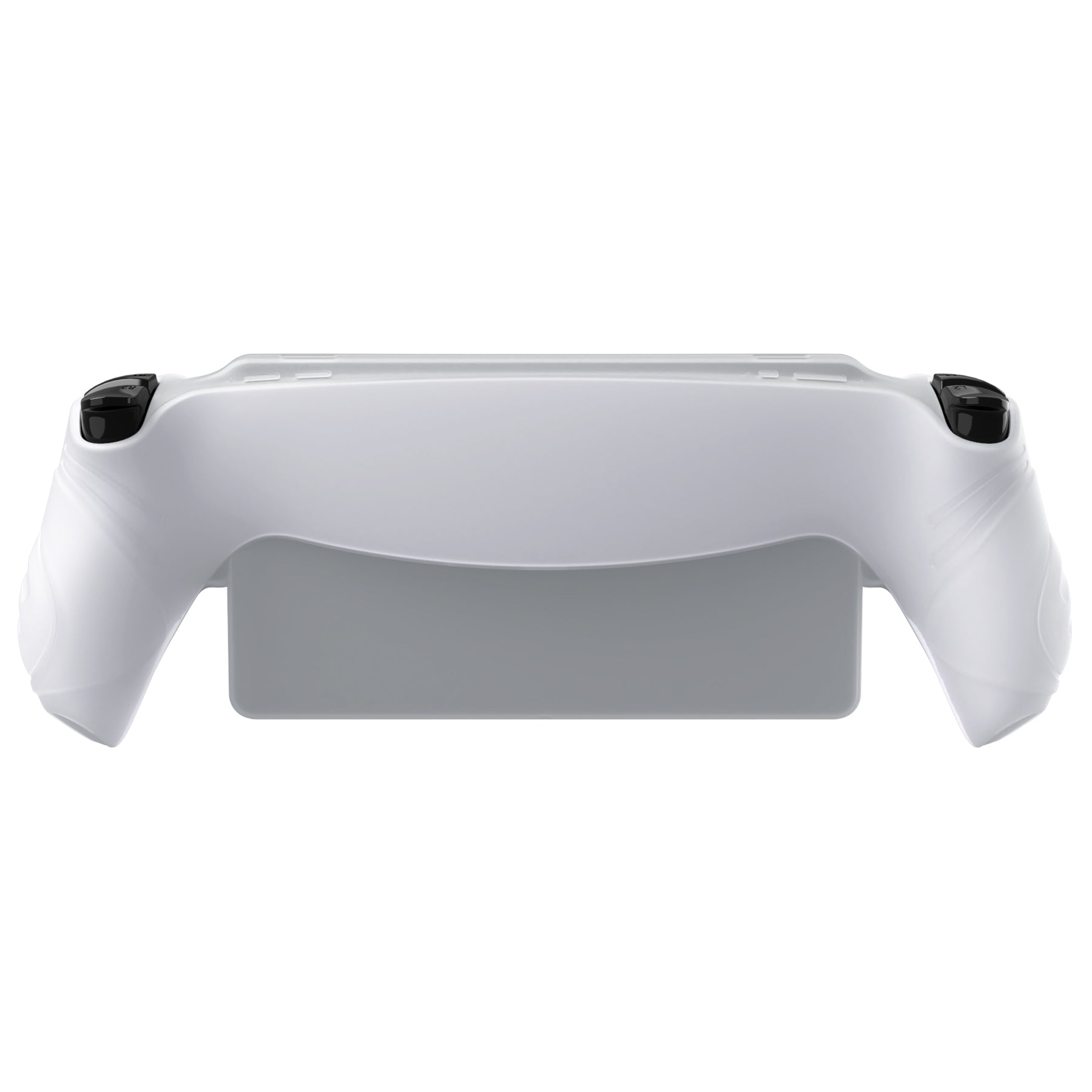PlayVital Guardian Edition Silicone Protective Case with Thumb Grips for PS Portal Remote Player, Shockproof, Anti-Slip Grip Design for PS Portal Cover - Clear White PlayVital