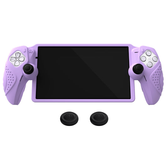 PlayVital Guardian Edition Silicone Protective Case with Thumb Grips for PS Portal Remote Player, Shockproof, Anti-Slip Grip Design for PS Portal Cover - Mauve Purple PlayVital