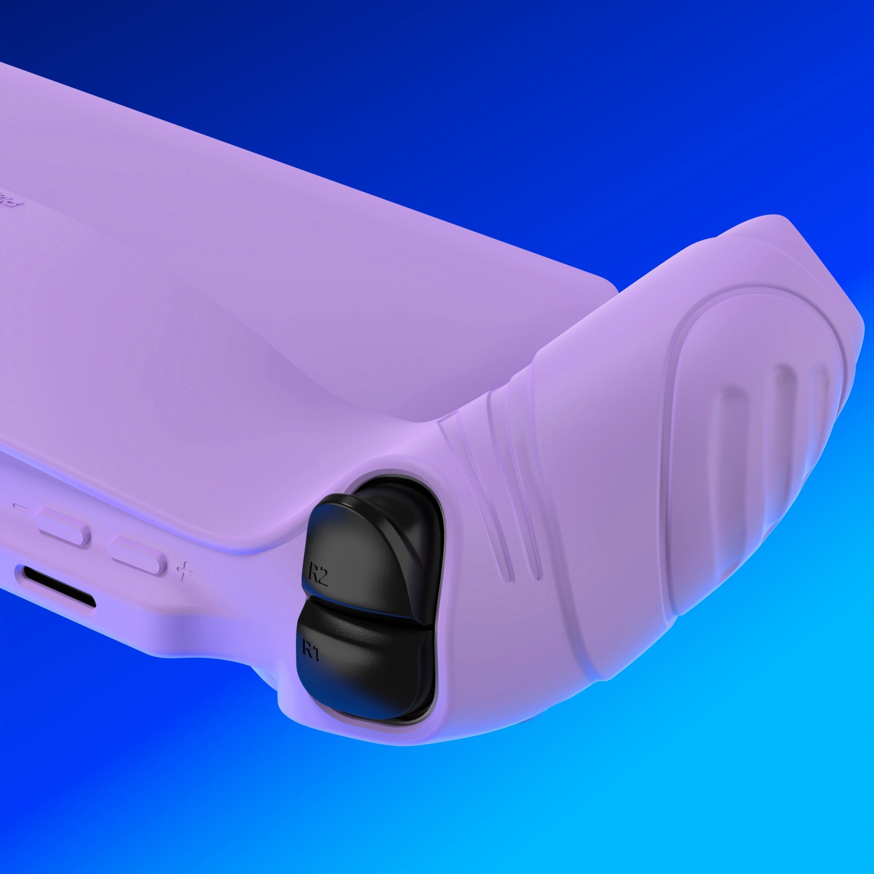 PlayVital Guardian Edition Silicone Protective Case with Thumb Grips for PS Portal Remote Player, Shockproof, Anti-Slip Grip Design for PS Portal Cover - Mauve Purple PlayVital