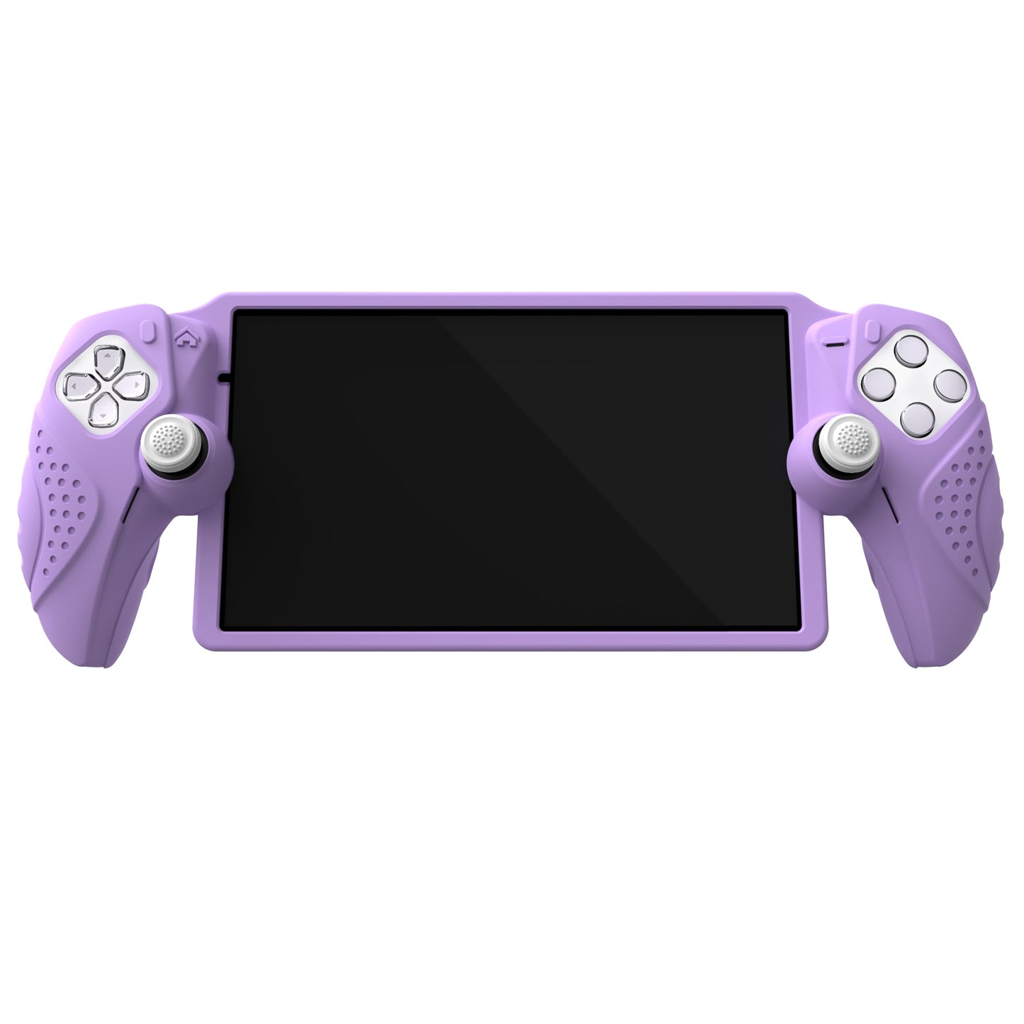 PlayVital Guardian Edition Silicone Protective Case with Thumb Grips for PS Portal Remote Player, Shockproof, Anti-Slip Grip Design for PS Portal Cover - Mauve Purple PlayVital