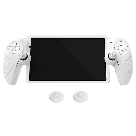 PlayVital Guardian Edition Silicone Protective Case with Thumb Grips for PS Portal Remote Player, Shockproof, Anti-Slip Grip Design for PS Portal Cover - White PlayVital