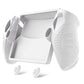 PlayVital Guardian Edition Silicone Protective Case with Thumb Grips for PS Portal Remote Player, Shockproof, Anti-Slip Grip Design for PS Portal Cover - White PlayVital