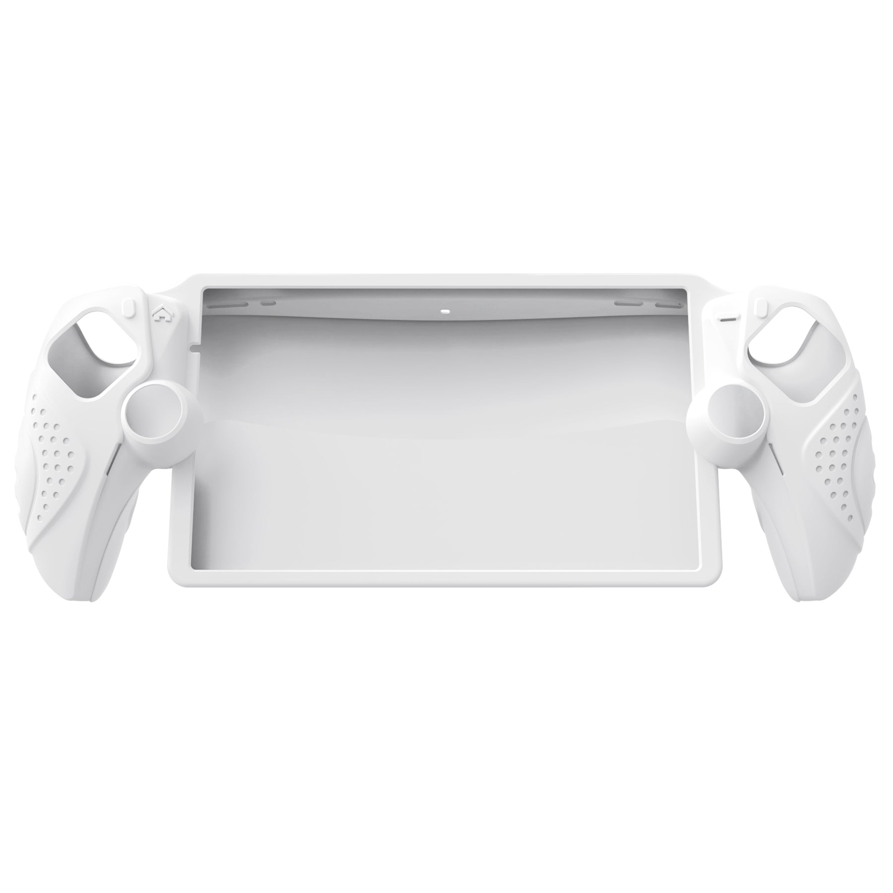 PlayVital Guardian Edition Silicone Protective Case with Thumb Grips for PS Portal Remote Player, Shockproof, Anti-Slip Grip Design for PS Portal Cover - White PlayVital