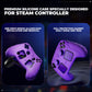 PlayVital Guardian Silicone Cover with 4 Thumb Grips & Stickers for Steam Controller 2 (2026) - Purple PlayVital